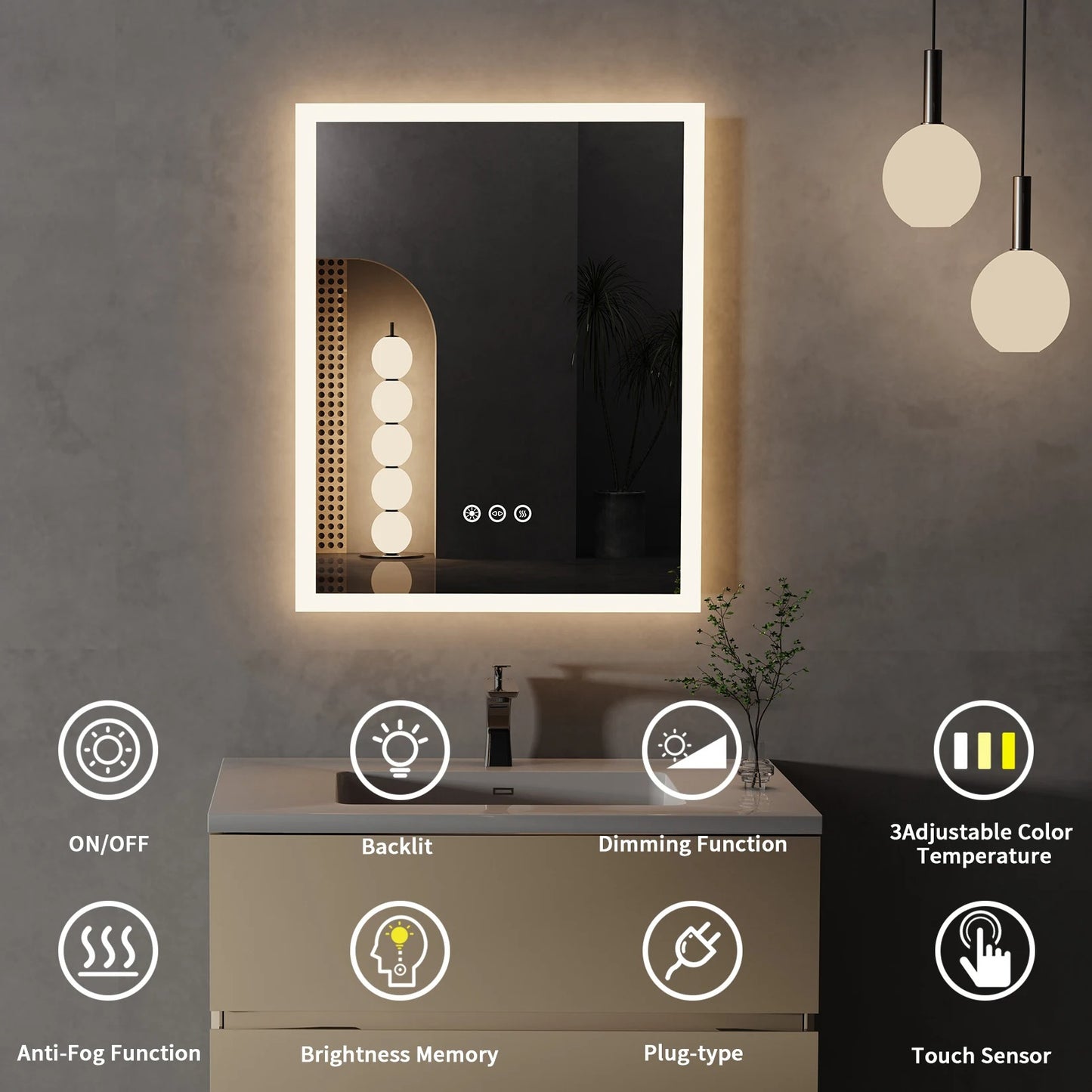 ReflectaGlow LED Vanity Mirror